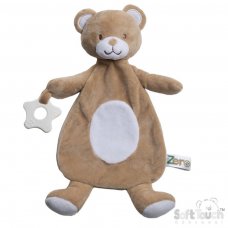 EBC64-BR: Brown Eco Bear Comforter Teether